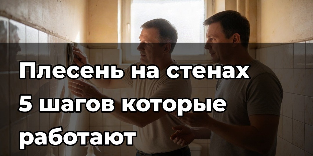 Плесень на стенах в квартире: 5 шагов, которые реально работают