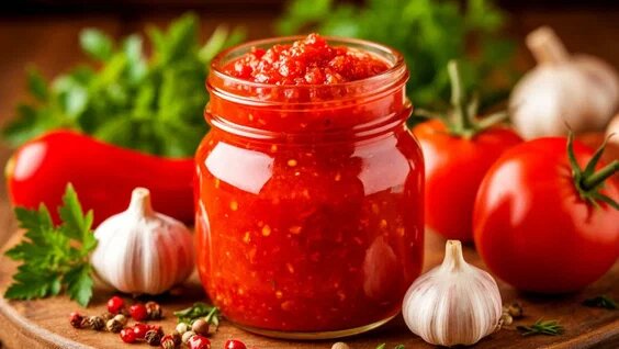 🌶️🔥 Аджика «Пальчики оближешь» на зиму — густая, ароматная и с правильной остринкой