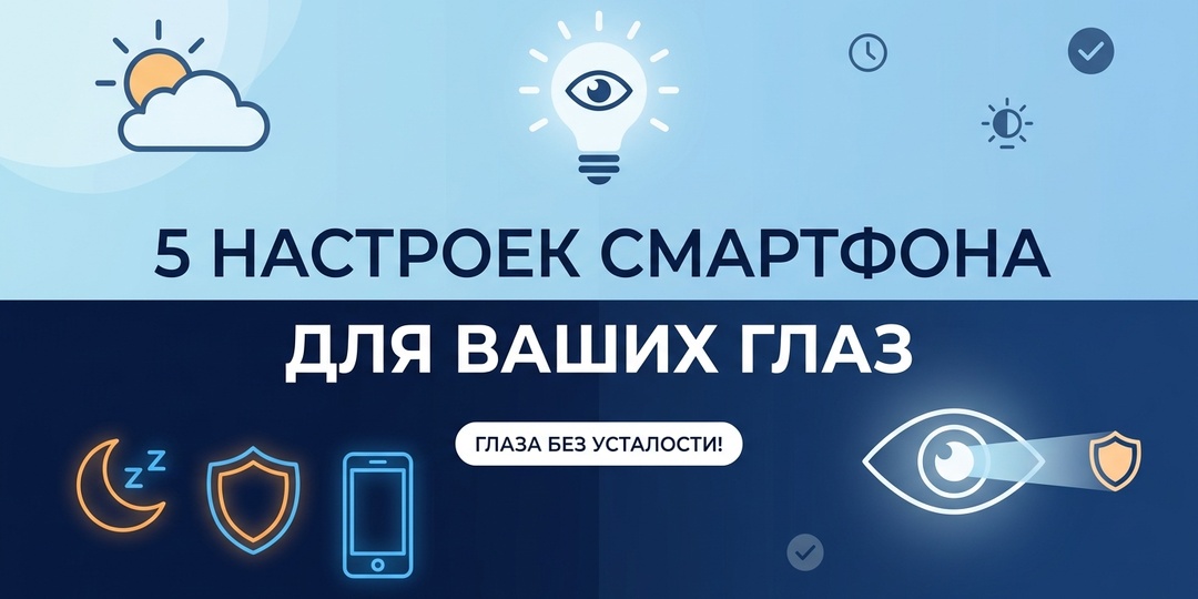 5 настроек смартфона для защиты и комфорта ваших глаз