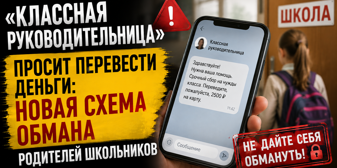 «Классная руководительница» просит перевести деньги: новая схема обмана родителей школьников