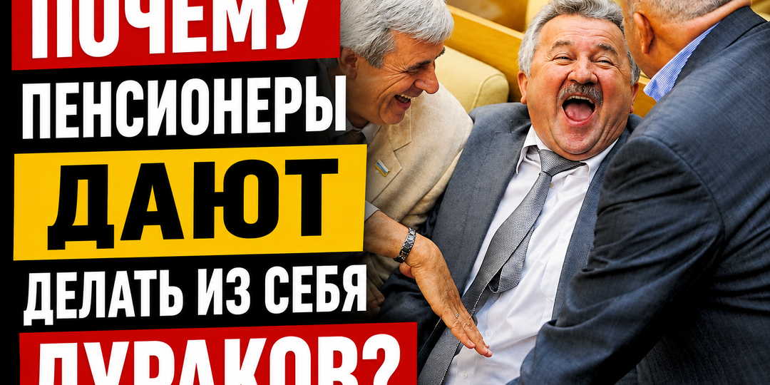 ПОЧЕМУ ПЕНСИОНЕРЫ ДАЮТ ДЕЛАТЬ ИЗ СЕБЯ ДУРАКОВ?