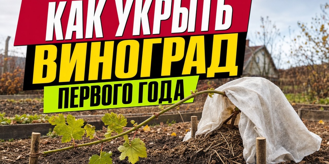 Как укрыть молодой виноград на зиму первого года