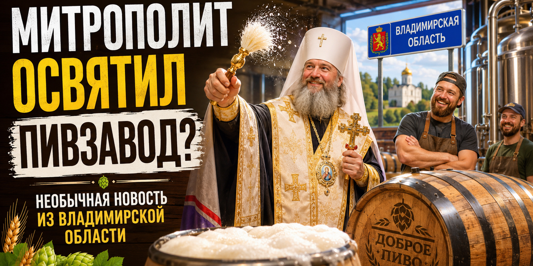 Митрополит освятил пивзавод во Владимирской области — и интернет уже ржет