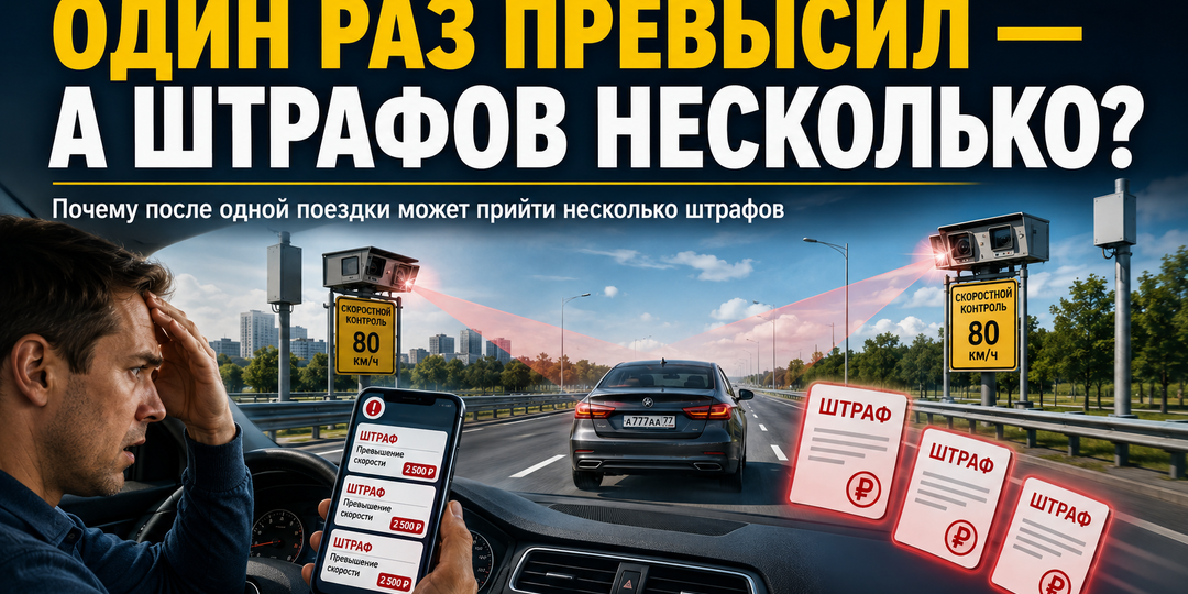 Один раз превысил — а штрафов несколько? Почему водители массово ищут информацию о камерах