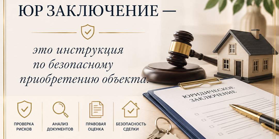 Юрзаключение - это инструкция по безопасному приобретению объекта. И сколько на самом деле стоит проверка недвижимости перед её покупкой.