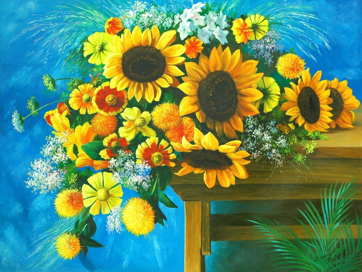 � ������ (오광호), �.1947. ����.
���������� (해바라기), 2006, �����, �����, 80�60 ��.