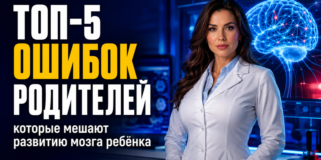 Топ-5 ошибок родителей, которые незаметно мешают развитию мозга ребёнка