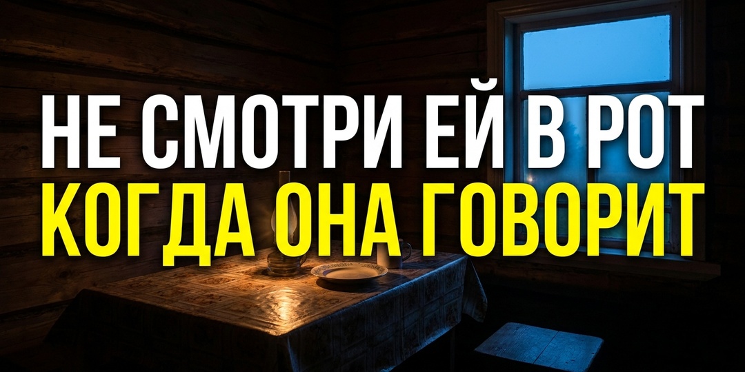 НЕ СМОТРИ ЕЙ В РОТ, КОГДА ОНА ГОВОРИТ. Я три дня ужинал с гостьей, глядя в клеёнку.