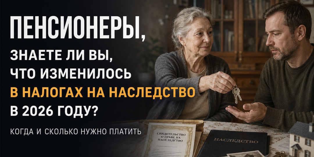 Пенсионеры, знаете ли вы, что изменилось в налогах на наследство в 2026 году? Когда и сколько нужно платить
