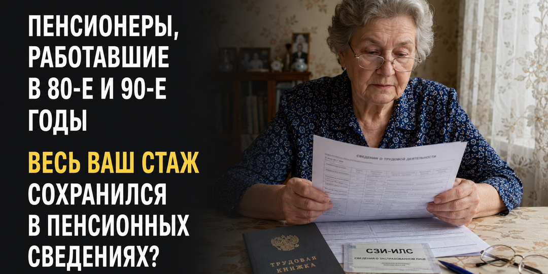 Пенсионеры, работавшие в 80-е и 90-е годы: весь ваш стаж сохранился в пенсионных сведениях?