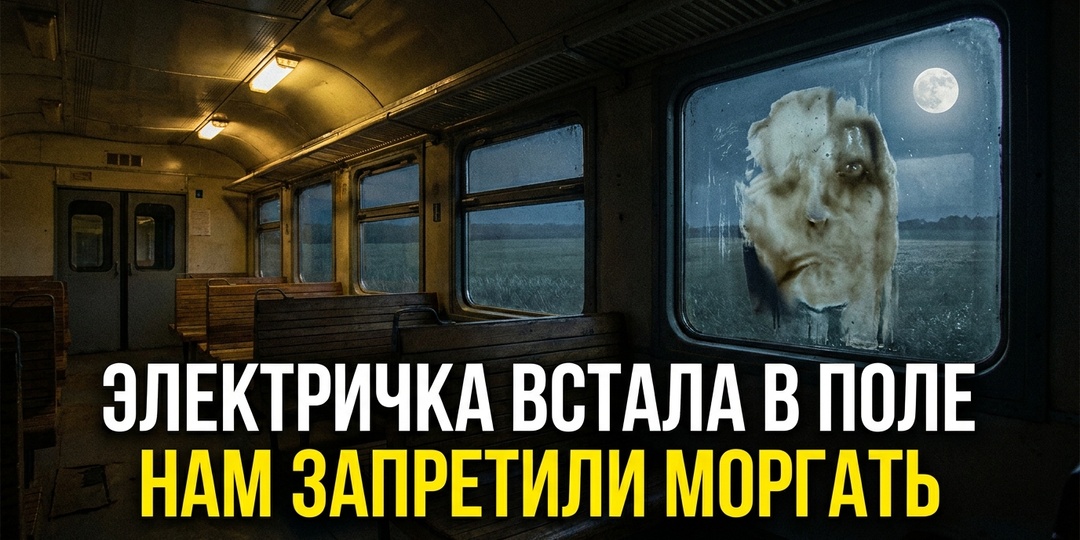 Последняя электричка встала в поле. Нам велели сесть лицом к окнам и не моргать.