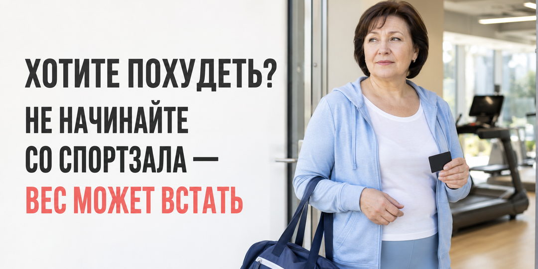 Хотите похудеть? Не начинайте со спортзала – вес может встать