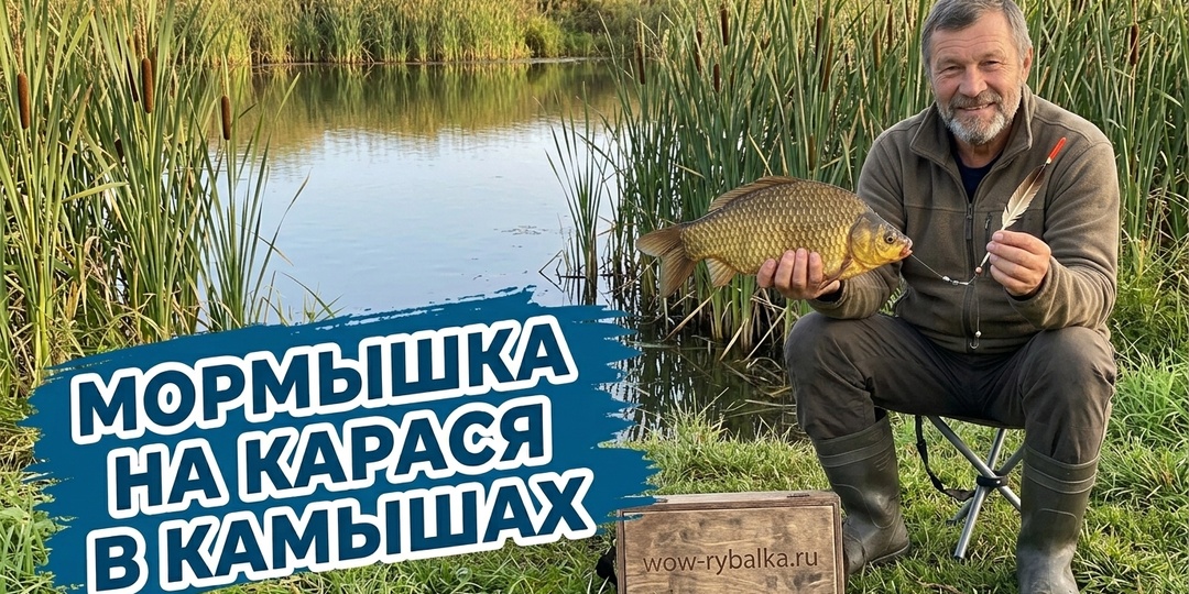 «Снимите крючок и дробинку»: Почему в густых камышах мормышка ловит крупного карася в разы лучше 🌾