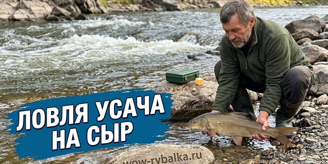 «Запах чеддера на бешеной струе»: Как поймать краснокнижного усача на сыр и отпустить легенду реки 🧀