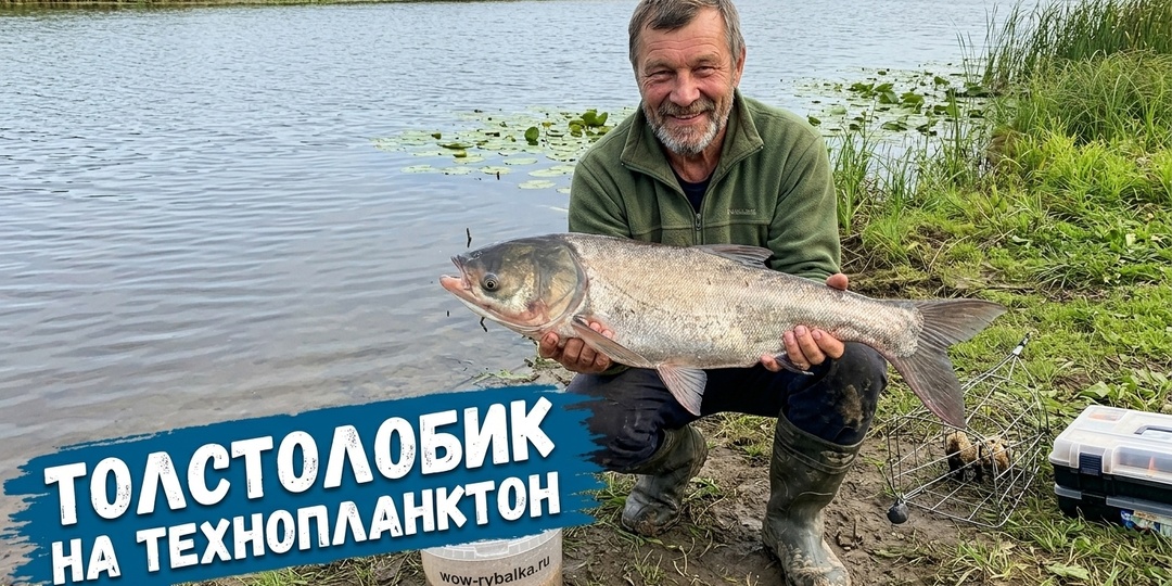 «Насадка не нужна — он пылесосит облако»: Как поймать пудового толстолобика в поволжских заливах на технопланктон ☁️