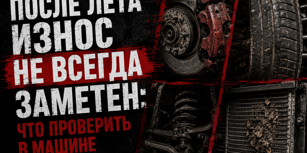 После лета износ не всегда заметен. Что проверить в машине?