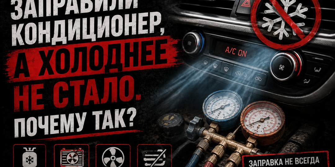Заправили кондиционер, а холоднее не стало. Почему так?