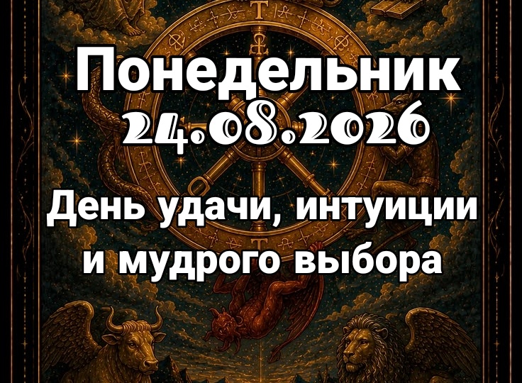 Прогноз на 24 августа: Последняя неделя лета стартует с сюрпризов! Как Луна и Колесо Фортуны перевернут наши планы?