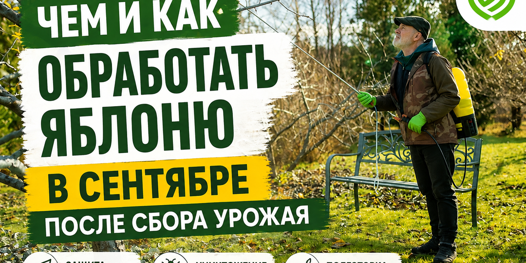 Чем и как обработать яблоню в сентябре после сбора урожая