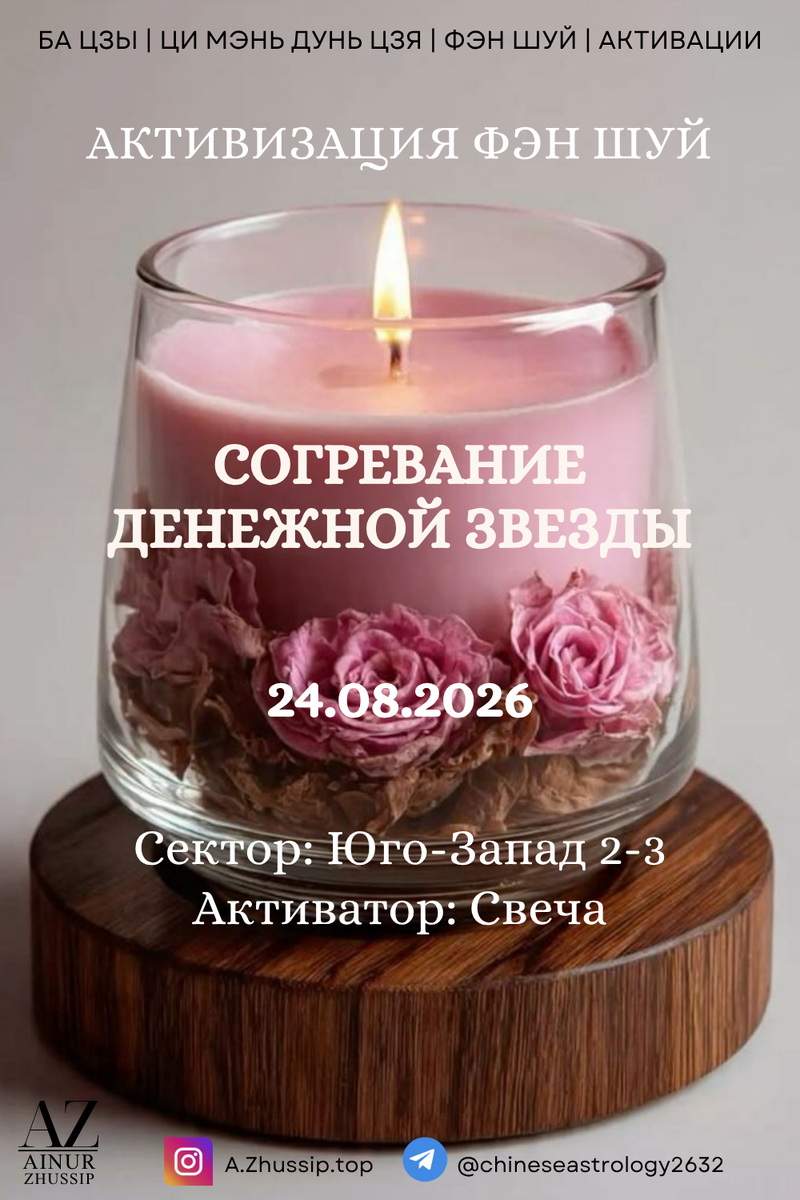 Активация Согревание денежной звезды на 24.08.2026 г.