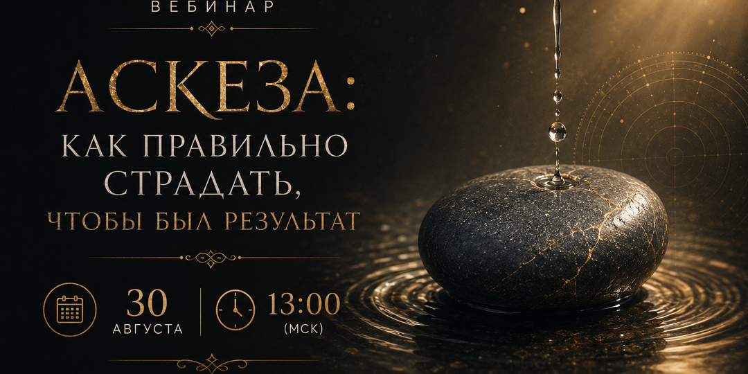 Вебинар. Аскеза: как правильно страдать, чтобы был результат