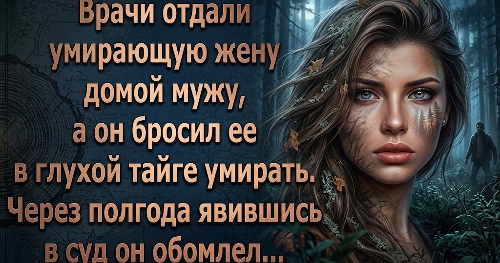 Он отвёз умирающую жену в тайгу и бросил там. Через полгода она вошла в зал суда — здоровой, с другим мужчиной рядом