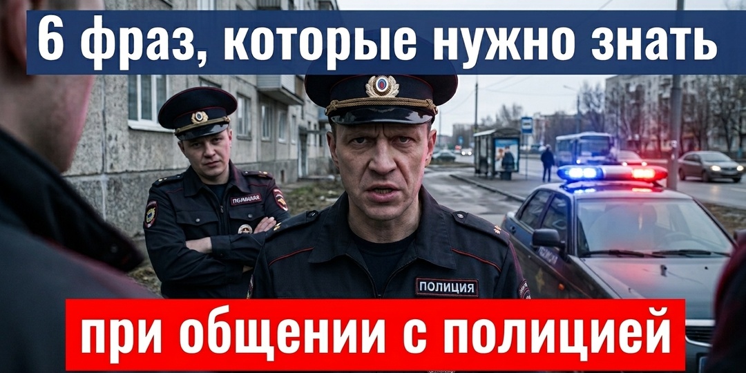 6 фраз, которые нужно знать при общении с полицией
