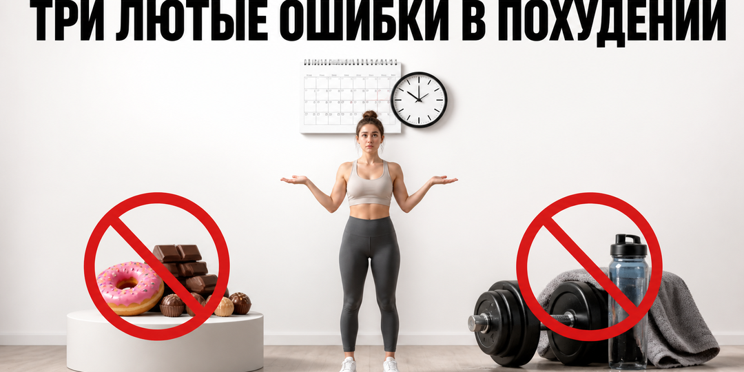 3 ошибки, из-за которых похудение идёт назад ⚠️