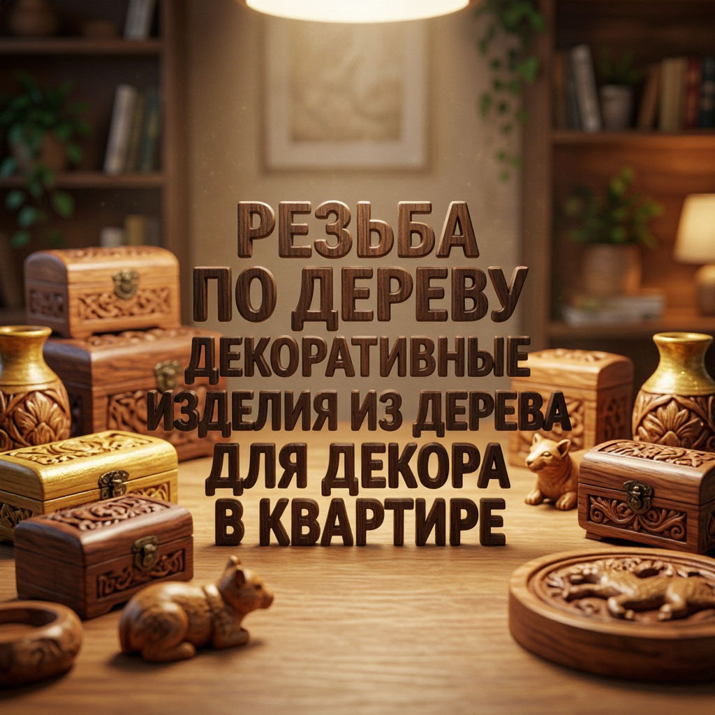 Резьба по дереву: декоративные изделия из дерева для декора в квартире