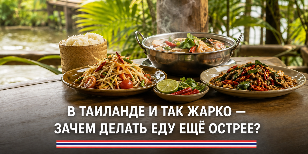 Почему тайская еда такая острая, если в Таиланде и без того жарко: дело не только в перце