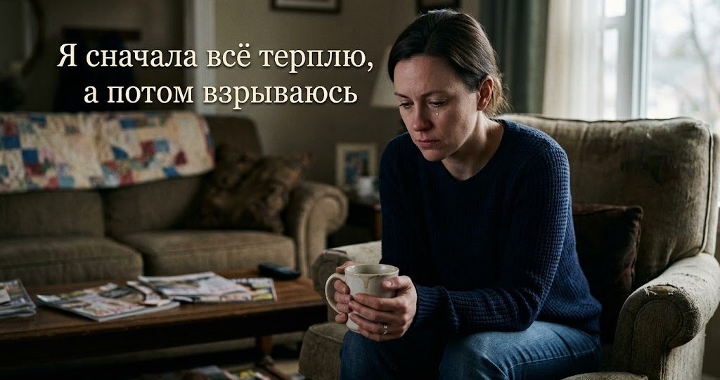 «Я сначала всё терплю, а потом взрываюсь»
