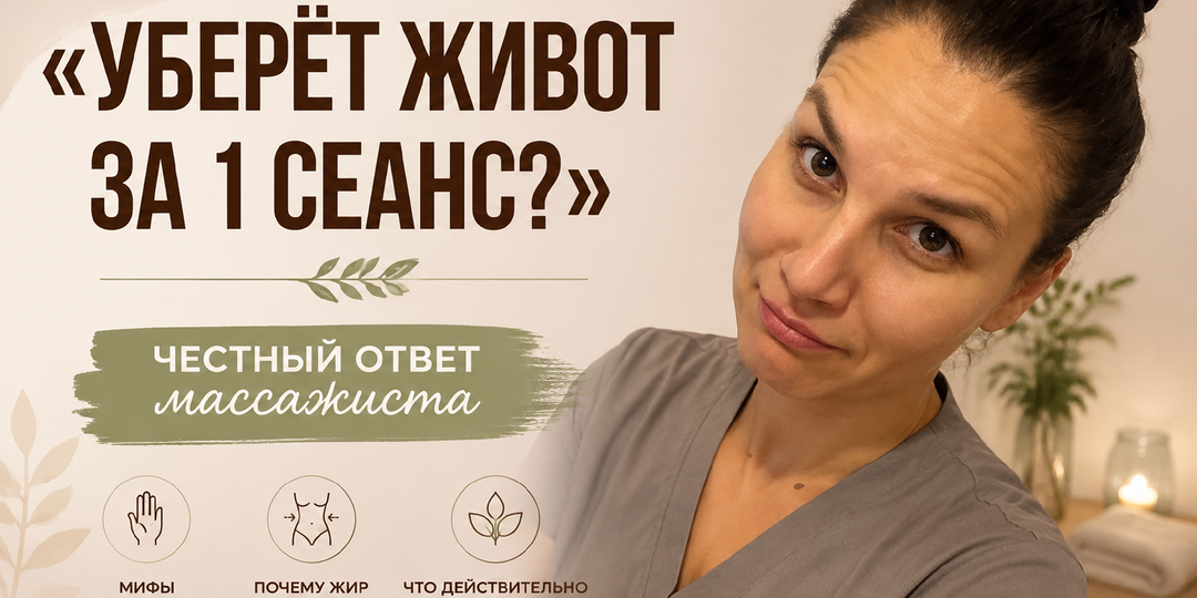 Я работаю с телом, но не обещаю убрать жир с живота одним массажем. И вот почему