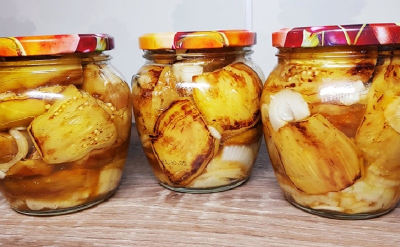 Баклажаны с ароматом шашлыка в банках на зиму