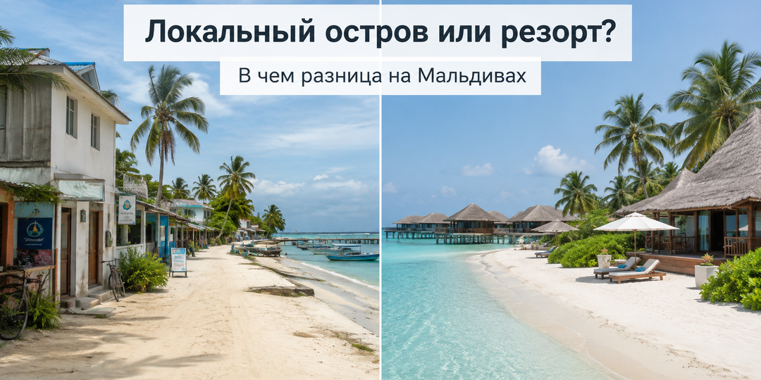 Очень коротко о разнице локальных островов и курортных на Мальдивах
