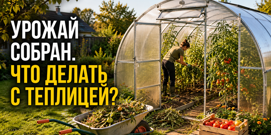 Что делать с теплицей после сбора урожая, чтобы весной не бороться с болезнями