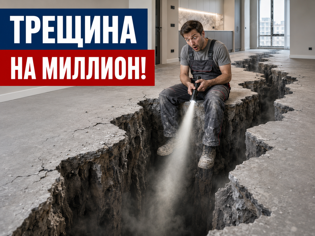 Стык вывели в ноль, а наливной пол потрескался. Почему точный расчет высоты не спас от брака