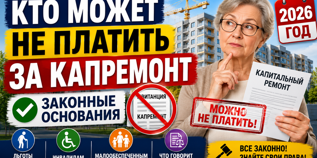За капремонт можно не платить? Разбираем законные случаи