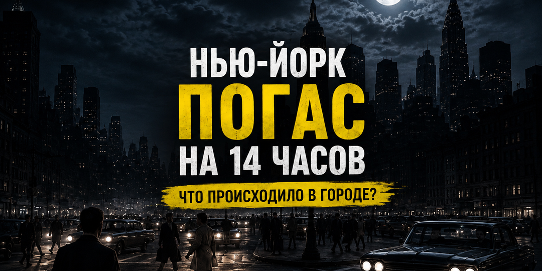 Нью-Йорк погрузился во тьму: ночь, когда остановился целый город