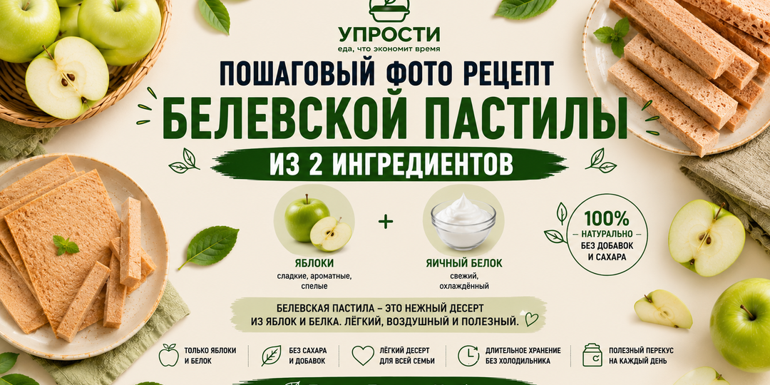 Белёвская пастила из яблок: пошаговый фото-рецепт в домашних условиях