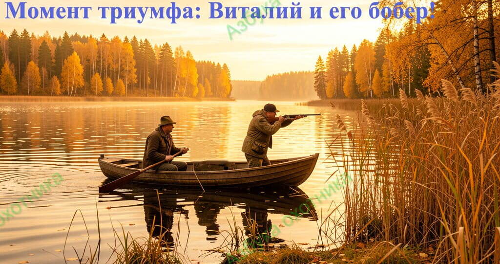 Момент триумфа: Виталий и его бобер!