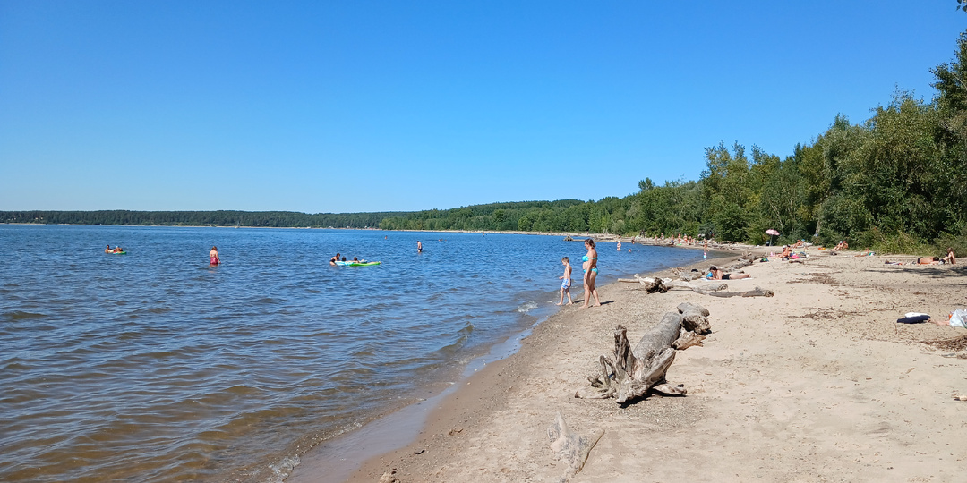 Один пляжный день на Обском море в районе Академгородка