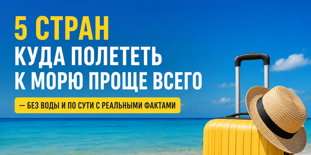 5 стран куда полететь к морю проще всего — без воды и по сути с реальными фактами