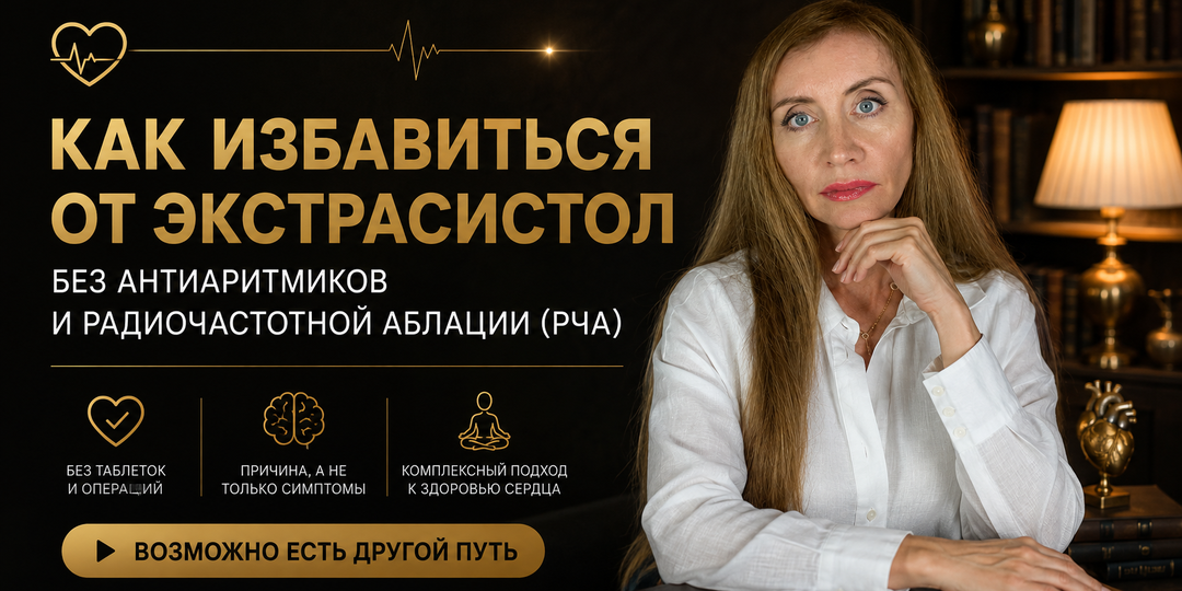 Как избавиться от экстрасистол без антиаритмиков и радиочастотной аблации (РЧА)
