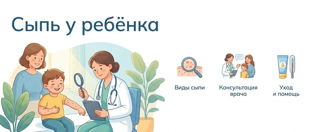 Сыпь у ребёнка: аллергическая, при ветрянке и когда опасна