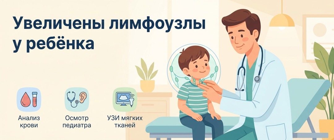 Увеличены лимфоузлы у ребёнка: когда это норма, а когда нет