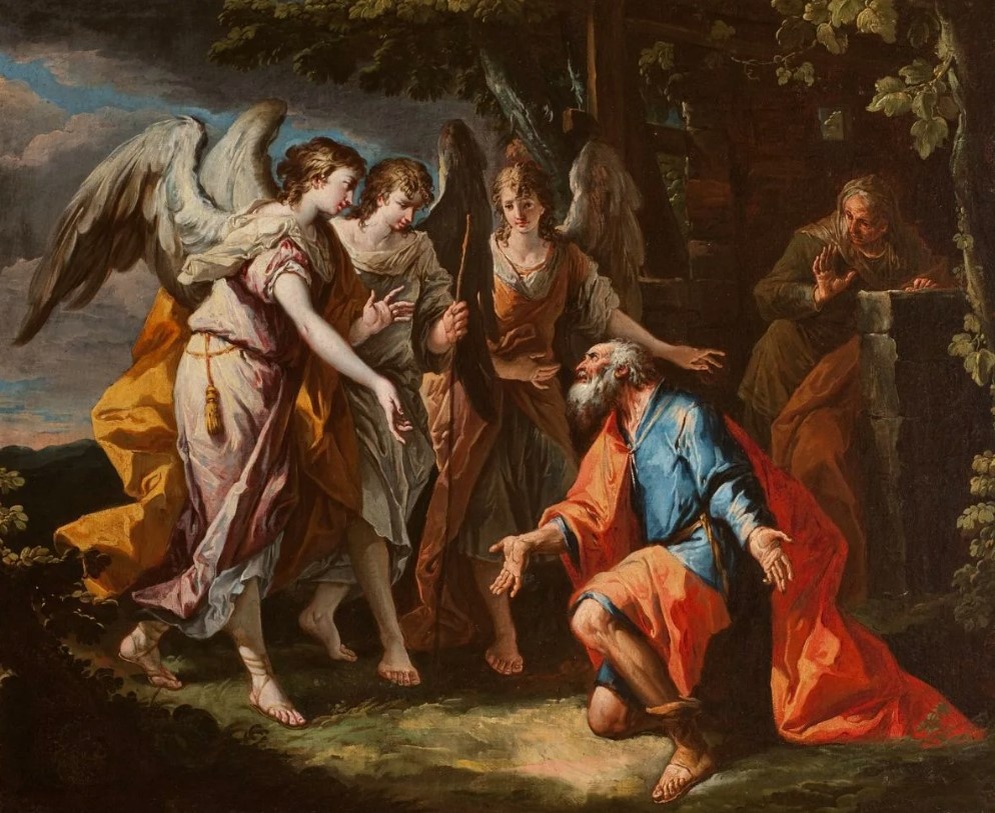 Картина Гаспаре Дициани «Авраам и ангелы» (около 1735–1740 годов)