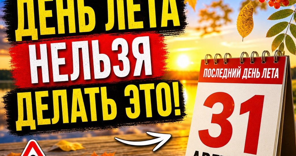 В последний день лета нельзя делать это: предупреждение на 31 августа