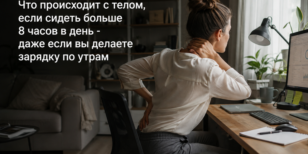 Что происходит с телом, если сидеть больше 8 часов в день — даже если вы делаете зарядку по утрам
