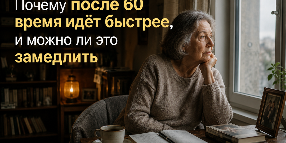 Почему после 60 время идёт быстрее и можно ли это замедлить