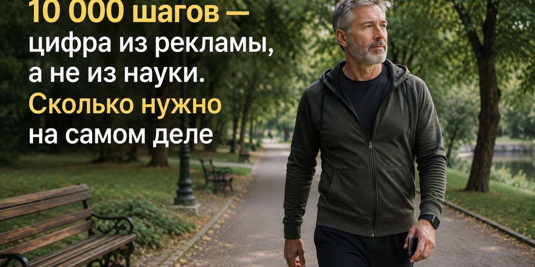 10 000 шагов - цифра из рекламы, а не из науки. Сколько нужно на самом деле